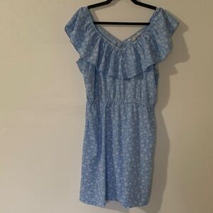 Speed Control Light Blue Floral Mini Dress